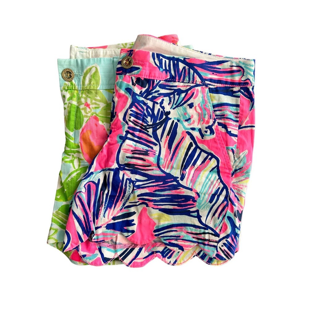 Lilly Pulitzer Bundle Shorts- The Scallop Size 2